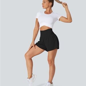 HALARA Softzero Airy Black Athletic Shorts for Women